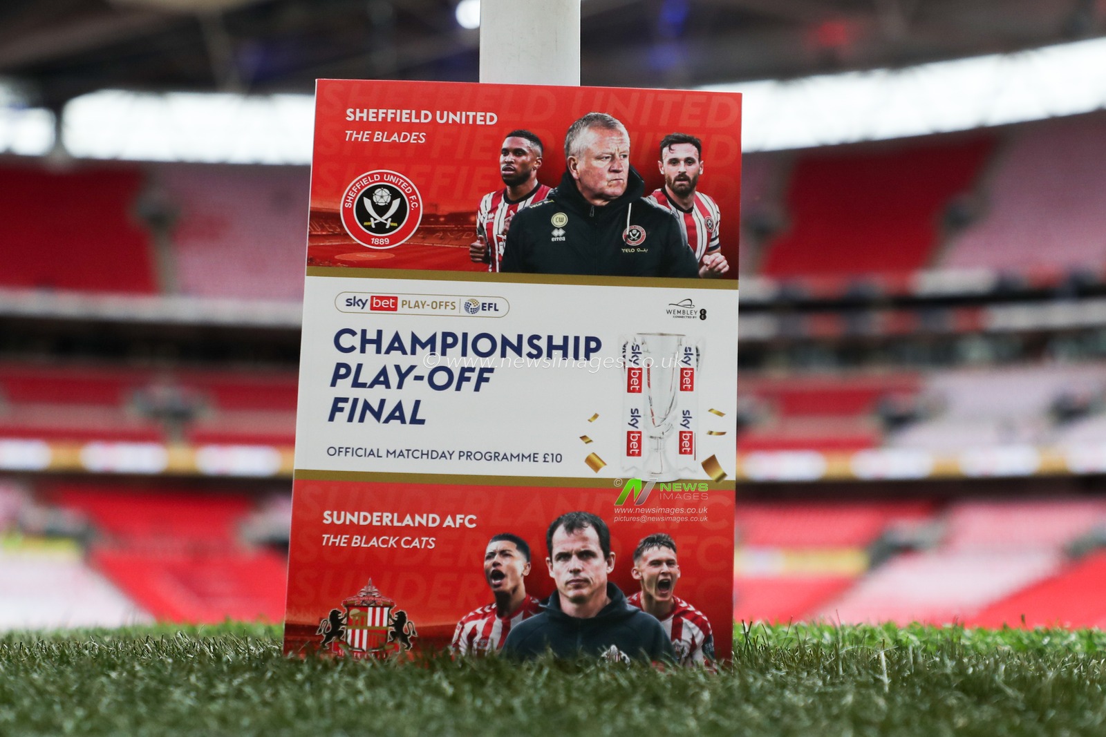 Championship Play-Off Final match day program ahead of the Sky Bet Championship Playoff Final match Sheffield United vs Sunderland at Wembley Stadium, London, United Kingdom, 24th May 2025

(Photo by Izzy Poles/News Images)