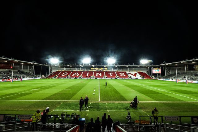 A general view of the BrewDog Stadium ahead of the Betfred Super League match St Helens vs Leigh Leopards at The BrewDog Stadium, St Helens, United Kingdom on 20 February 2026

(Photo by Alfie Cosgrove/News Images)