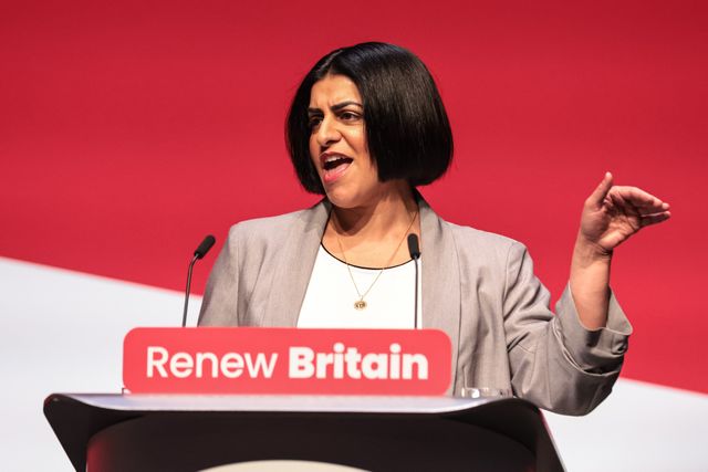 Shabana Mahmood MP, Home Secretary makes the closing speech during the Labour Party Annual Conference 2025 Day 4 at ACC, Liverpool, United Kingdom, 1st October 2025

(Photo by Mark Cosgrove/News Images)