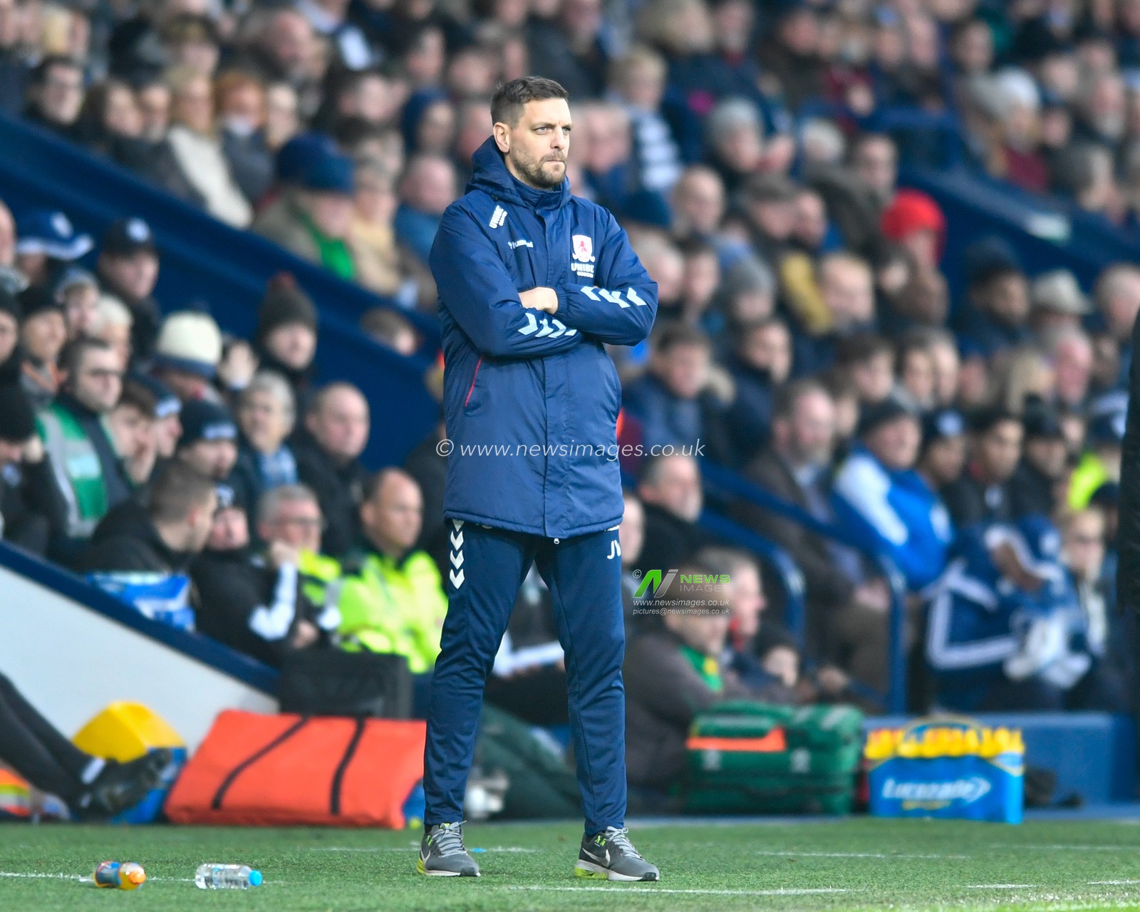 29th December 2019, The Hawthorns, West Bromwich, England; Sky Bet Championship, West Bromwich Albion v Middlesbrough : Middlesbrough Head Coach, Jonathan Woodgate in the technical area

Credit: Simon Whitehead/News Images