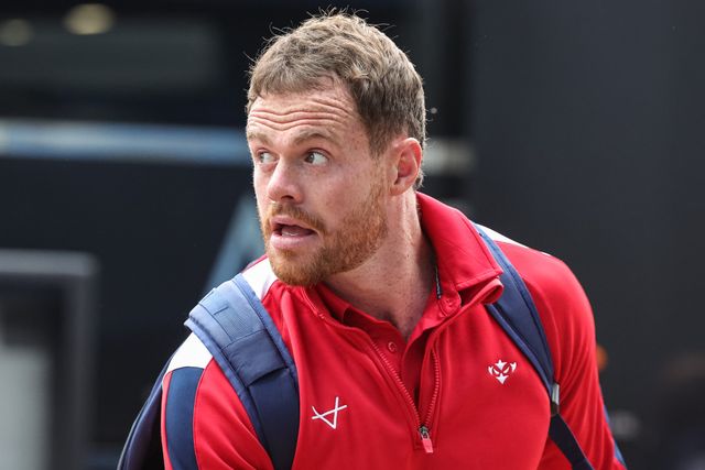 Joe Burgess of Hull KR arrives during the Betfred Super League Round 4 match Huddersfield Giants vs Hull KR at Accu Stadium, Huddersfield, United Kingdom on 08 March 2026

(Photo by Mark Cosgrove/News Images)