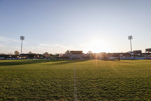 A general view of the DIY Kitchens Stadium ahead of the Betfred Challenge Cup Quarter Final match Wakefield Trinity vs Leigh Leopards at DIY Kitchens Stadium, Wakefield, United Kingdom, 4th April 2025

(Photo by Alfie Cosgrove/News Images)