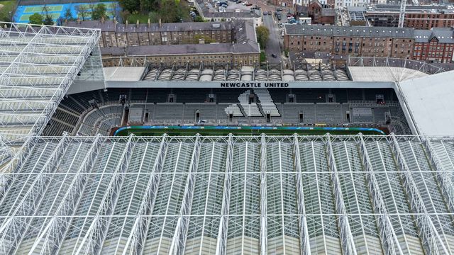 An aerial view of St James’ Park during the Premier League match Newcastle Untied vs Bournemouth at St. James's Park, Newcastle, United Kingdom on 18 April 2026

(Photo by Mark Cosgrove/News Images)