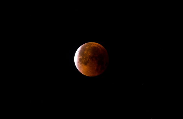 Blood Moon lunar eclipse from Kolkata , West Bengal / India