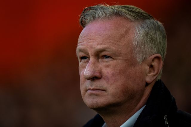 Michael O'Neill manager of Blackburn Rovers looks on during the Sky Bet Championship match Sheffield United vs Blackburn Rovers at Bramall Lane, Sheffield, United Kingdom on 22 April 2026

(Photo by Maynard Manyowa/News Images)