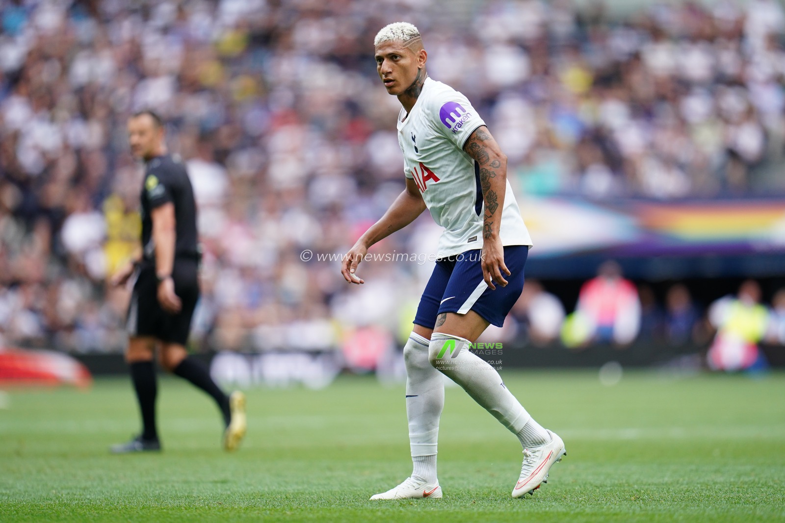 Richarlison of Tottenham Hotspur during the pre-season friendly match Tottenham Hotspur vs Hoffenheim at Tottenham Hotspur Stadium, London, United Kingdom on 15 August 2026

(Photo by Harvey Murphy/News Images)