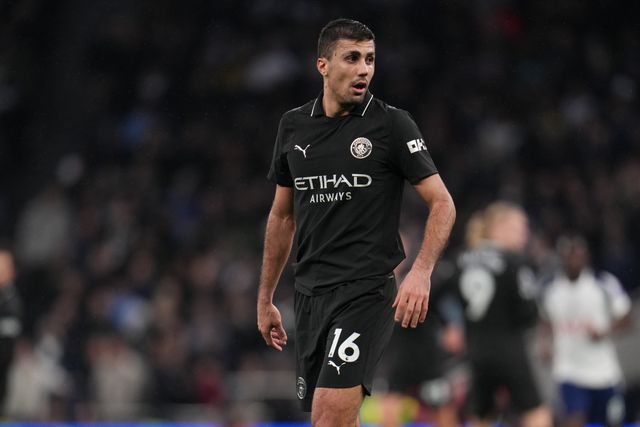 Rodri of Manchester City during the Premier League match Tottenham Hotspur vs Manchester City at Tottenham Hotspur Stadium, London, United Kingdom, 1st February 2026

(Photo by Harvey Murphy/News Images)
