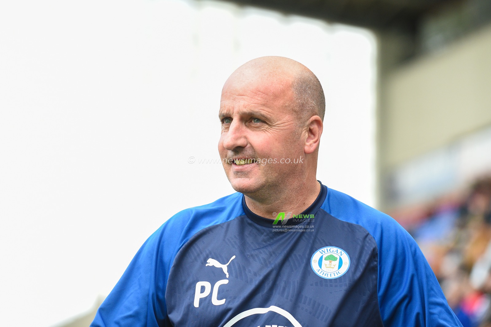 31st August  2019, DW Stadium, Wigan, England; Sky Bet Championship Football, Wigan Athletic vs Barnsley ; Paul Cook manager of Wigan Athletic Paul Cook manager of Wigan Athletic before kick off


Credit:Richard Long/News Images

English Football League images are subject to DataCo Licence