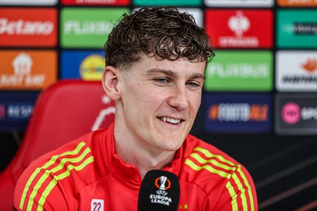 Ryan Yates of Nottingham Forest speaks to the press during the Nottingham Forest pre-match press conference ahead of their UEFA Europa League last 16 match against FC Midtjylland at The Nigel Doughty Academy, Nottingham, United Kingdom on 11 March 2026

(Photo by Alfie Cosgrove/News Images)