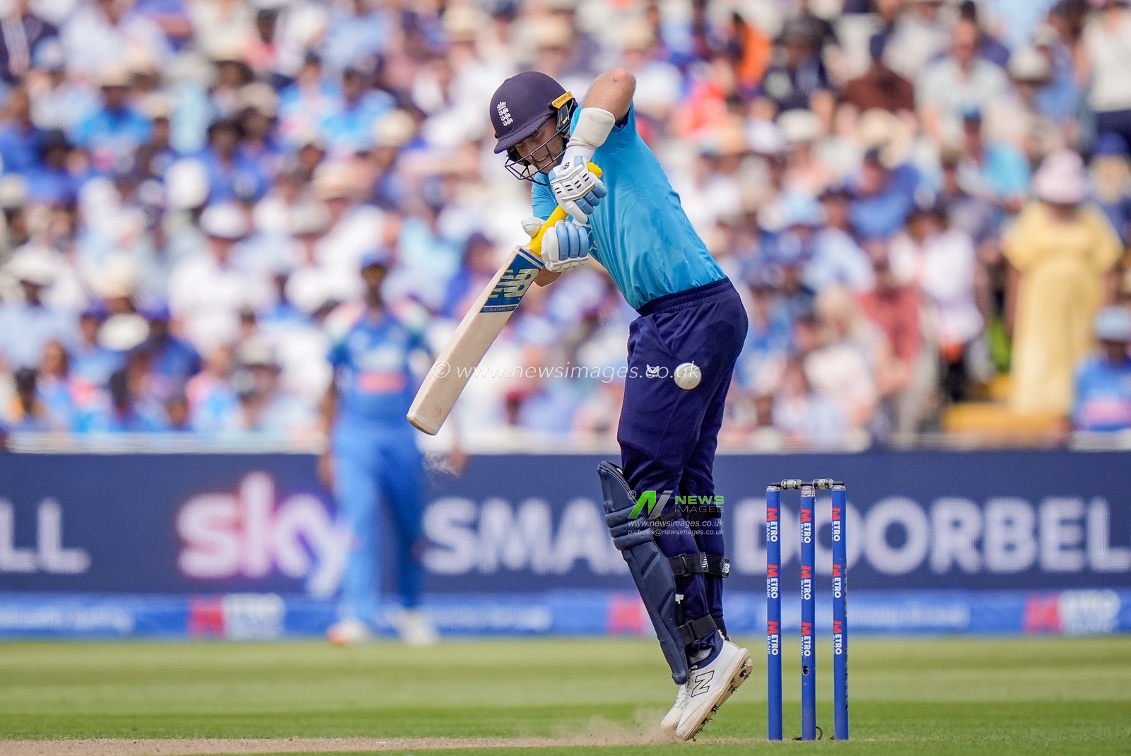 Joe Root of England celebrates a half century during the 1st Metro Bank ODI match England vs India at Edgbaston, Birmingham, United Kingdom on 14 July 2026

(Photo by Maynard Manyowa/News Images)