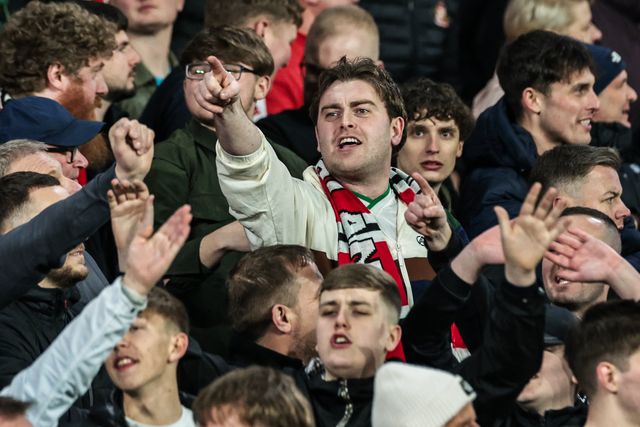 Sunderland fans taunt the Leeds fans during the Premier League match Leeds United vs Sunderland at Elland Road, Leeds, United Kingdom on 03 March 2026

(Photo by Mark Cosgrove/News Images)