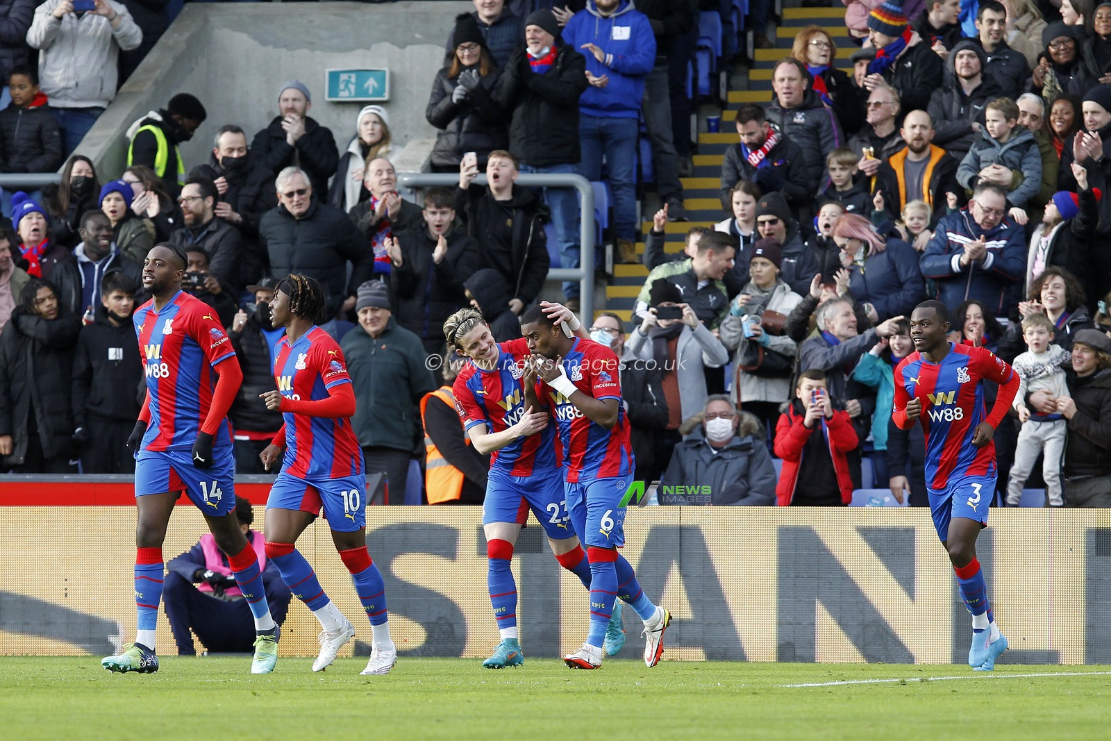 GOAL: Marc Guehi #6 of Crystal Palace opens the scoring