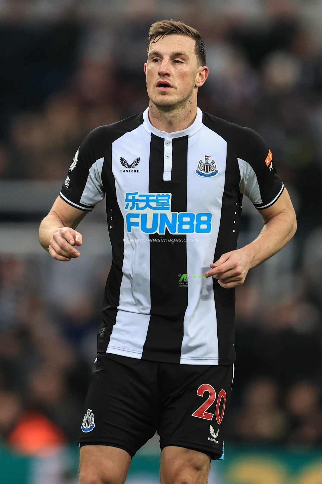 Chris Wood #20 of Newcastle United during the game