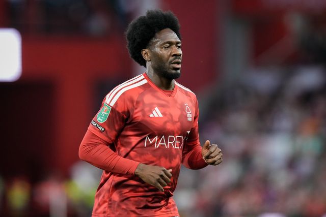 Ola Aina of Nottingham Forest during the Carabao Cup round 2 match Nottingham Forest vs Leeds Rhinos at City Ground, Nottingham, United Kingdom on 25 August 2026

(Photo by Maynard Manyowa/News Images)