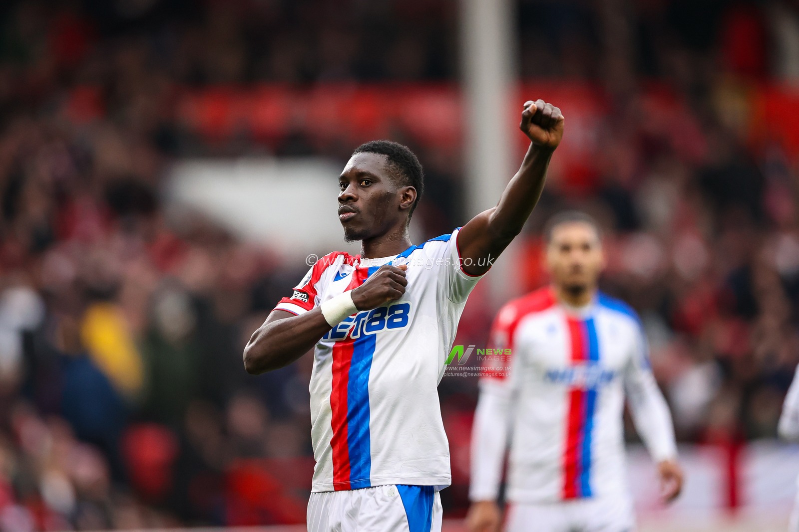 Callum Hudson-Odoi of Nottingham Forest celebrates his penalty goal to make it  during the Premier League match Nottingham Forest vs Crystal Palace at City Ground, Nottingham, United Kingdom, 1st February 2026

(Photo by Alfie Cosgrove/News Images)