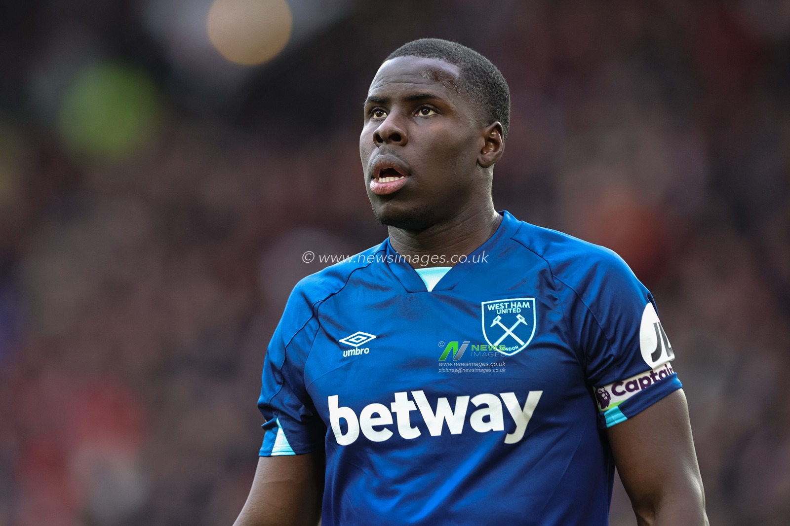 Kurt Zouma of West Ham United during the Premier League match Sheffield United vs West Ham United at Bramall Lane, Sheffield, United Kingdom, 21st January 2024

(Photo by Mark Cosgrove/News Images)