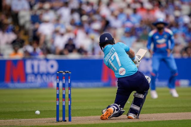 Ben Duckett of England hits a four during the 1st Metro Bank ODI match England vs India at Edgbaston, Birmingham, United Kingdom on 14 July 2026

(Photo by Maynard Manyowa/News Images)