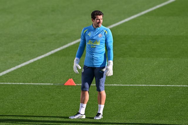 Manchester City UEFA Champions League training session