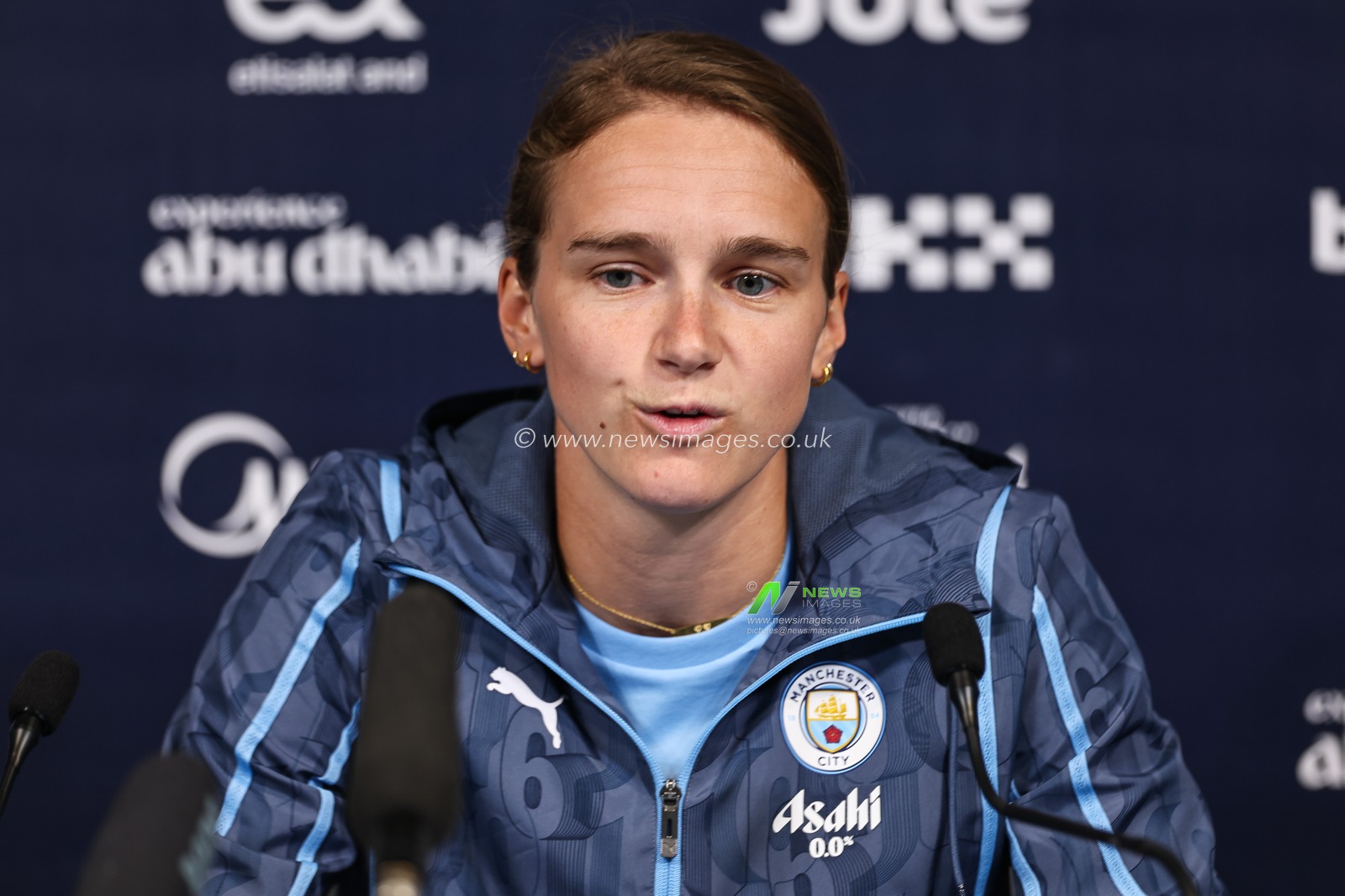 Vivianne Miedema Manchester City's womenâ€™s latest signing during a press conference at Etihad Stadium, Manchester, United Kingdom, 4th August 2024

(Photo by Mark Cosgrove/News Images)