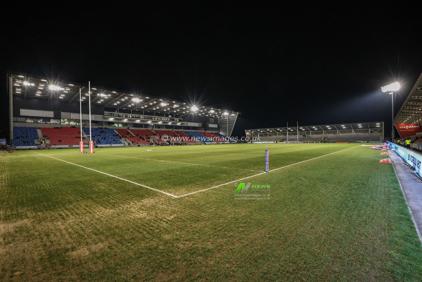 A general view of the Salford Community Stadium during the Betfred Super League Round 5 match Salford Red Devils vs Huddersfield Giants at Salford Community Stadium, Eccles, United Kingdom, 20th March 2025

(Photo by Alfie Cosgrove/News Images)