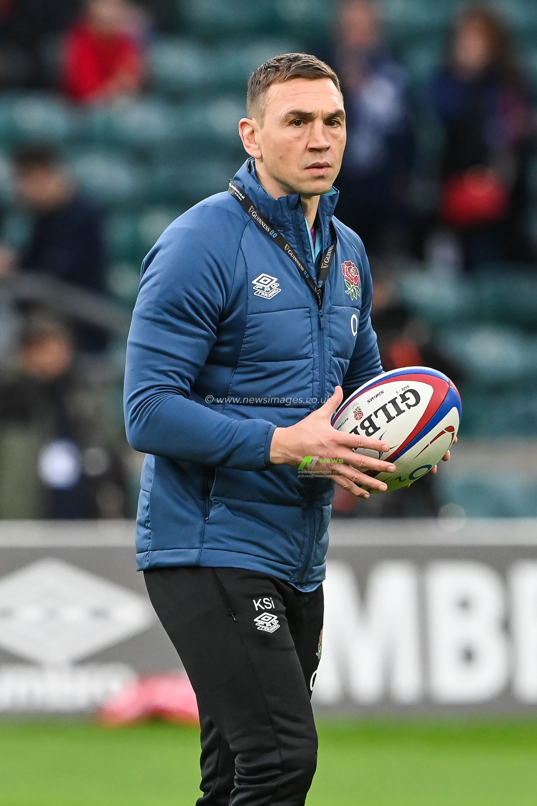 Kevin Sinfield Defensive Coach of England during pre match warm up ahead of the 2023 Guinness 6 Nations match England vs Scotland at Twickenham Stadium, Twickenham, United Kingdom, 4th February 2023

(Photo by Craig Thomas/News Images)