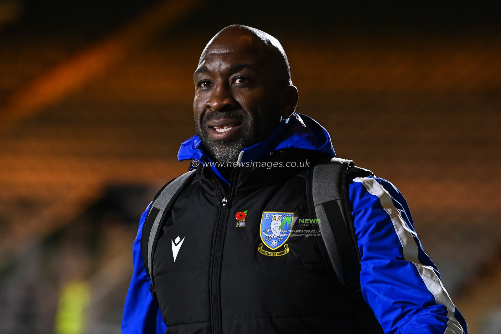 Darren Moore manager of Sheffield Wednesday arrives at Home Park ahead of the FA Cup replay against Plymouth Argyle