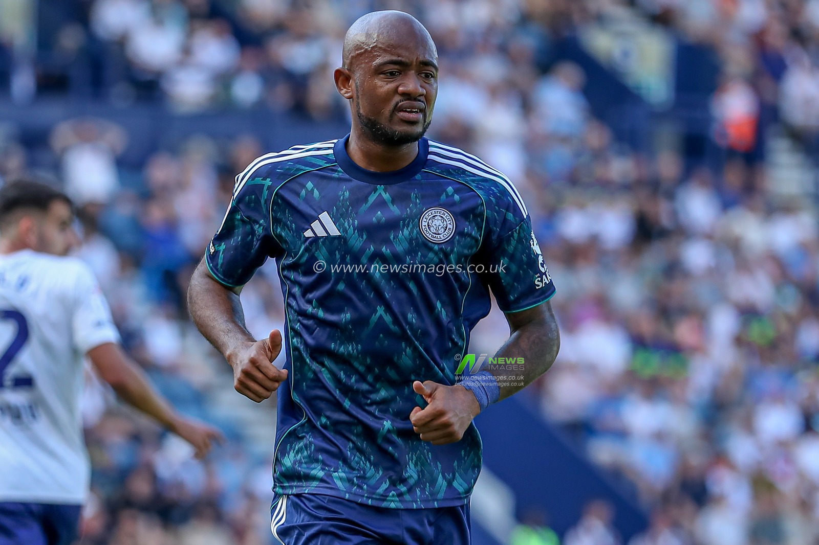 Jordan Ayew of Leicester City during the Sky Bet Championship match Preston North End vs Leicester City at Deepdale, Preston, United Kingdom, 16th August 2025

(Photo by Jorge Horsted/News Images)