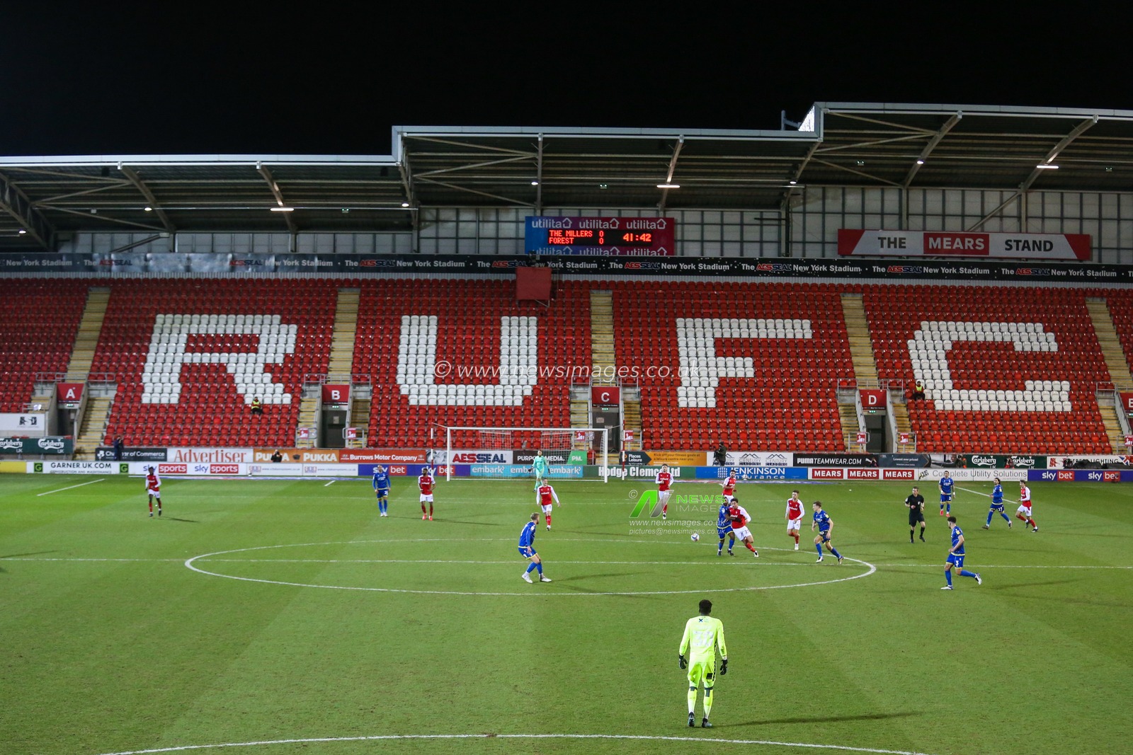 A general view during the game