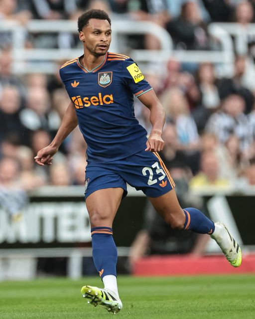Jacob Murphy of Newcastle Untied in action during the Pre-season friendly Newcastle United vs Espanyol at St. James's Park, Newcastle, United Kingdom, 8th August 2025

(Photo by Mark Cosgrove/News Images)