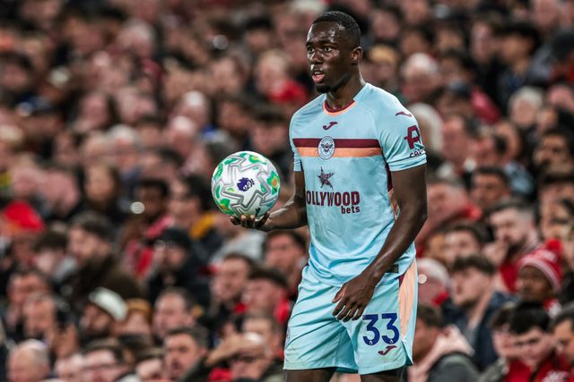 Michael Kayode of Brentford during the Premier League match Manchester United vs Brentford at Old Trafford, Manchester, United Kingdom on 27 April 2026

(Photo by Mark Cosgrove/News Images)