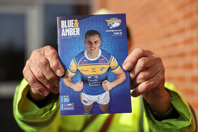 Todays match day program during the Betfred Super League round 9 match Leeds Rhinos vs Hull KR at Headingley Stadium, Leeds, United Kingdom, 25th April 2025

(Photo by Mark Cosgrove/News Images)