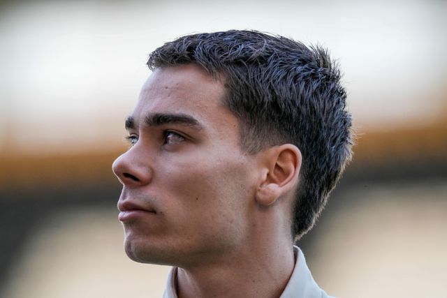 Cameron congreve of Swansea City inspects the pitch prior to kick off during the Sky Bet Championship match Derby County vs Swansea City at Pride Park Stadium, Derby, United Kingdom on 14 February 2026

(Photo by Maynard Manyowa/News Images)