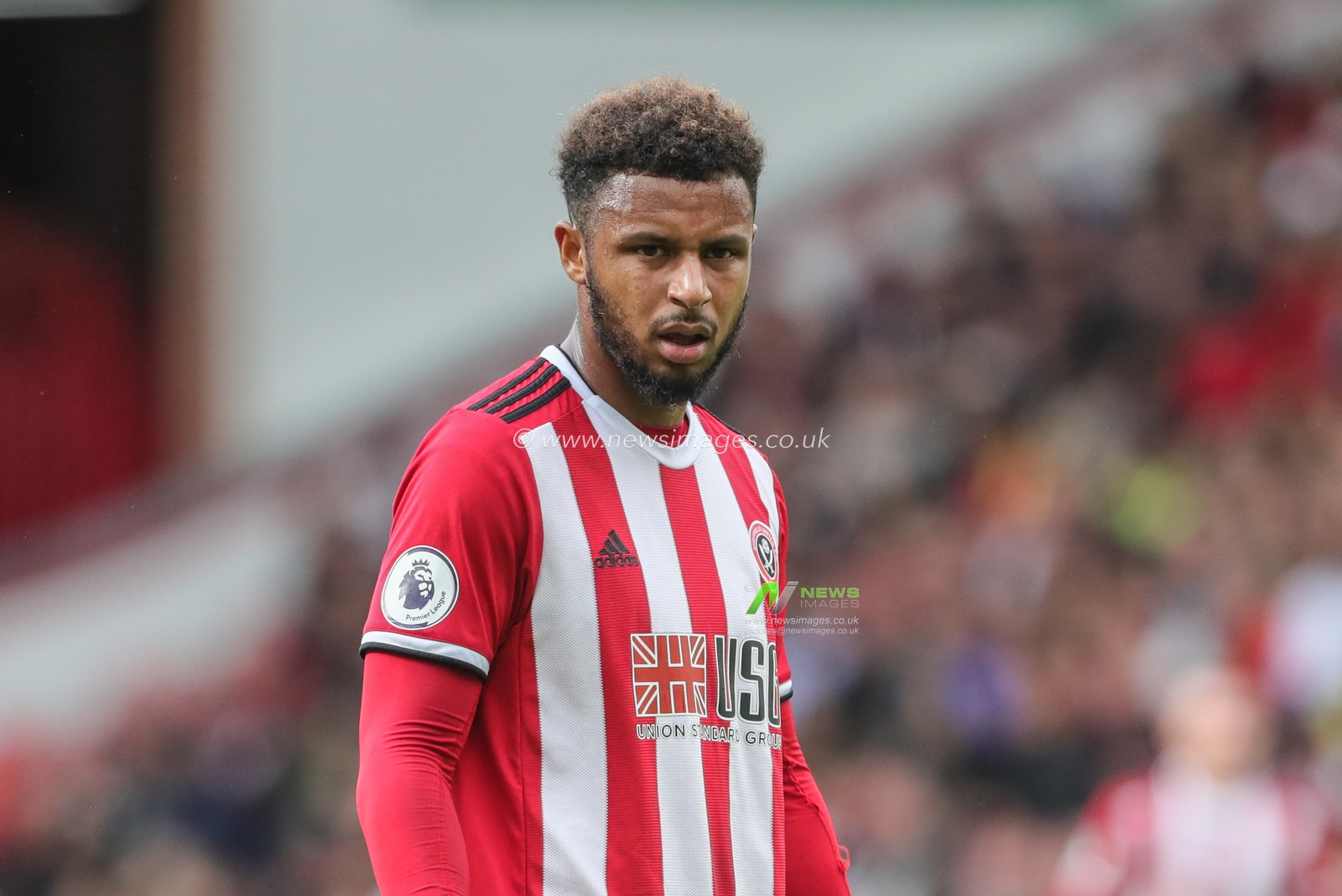 28th September 2019, Bramall Lane, Sheffield, England; Premier League, Sheffield United v Liverpool : 
Lys Mousset (22) of Sheffield United during the game


Credit: Mark Cosgrove/News Images