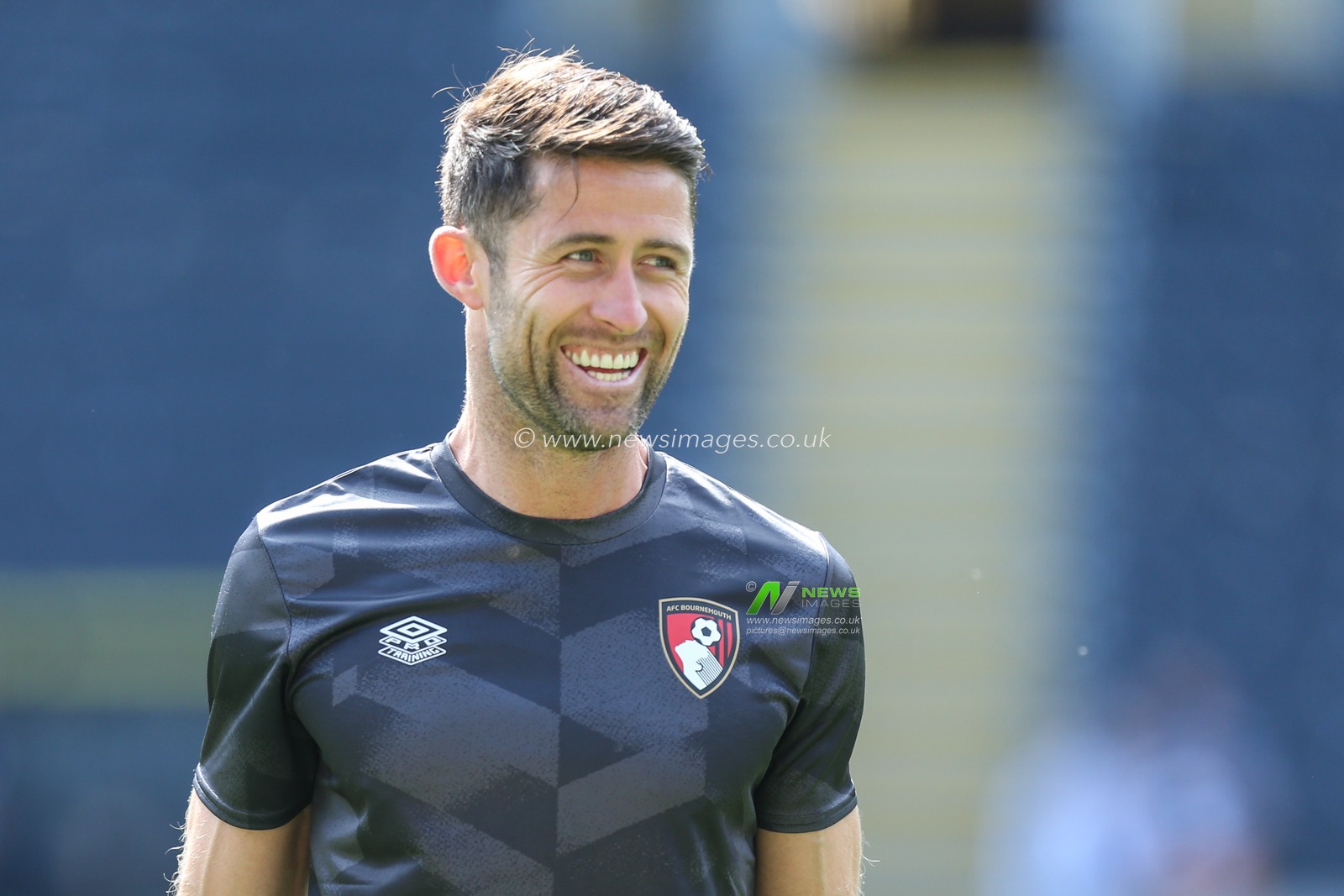 Gary Cahill #24 of Bournemouth during the pre-game warmup