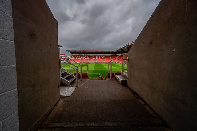 A general view of the pitch and stands during the Sky Bet Championship match Stoke City vs Sheffield Wednesday at Bet365 Stadium, Stoke On Trent, United Kingdom on 03 April 2026

(Photo by Maynard Manyowa/News Images)