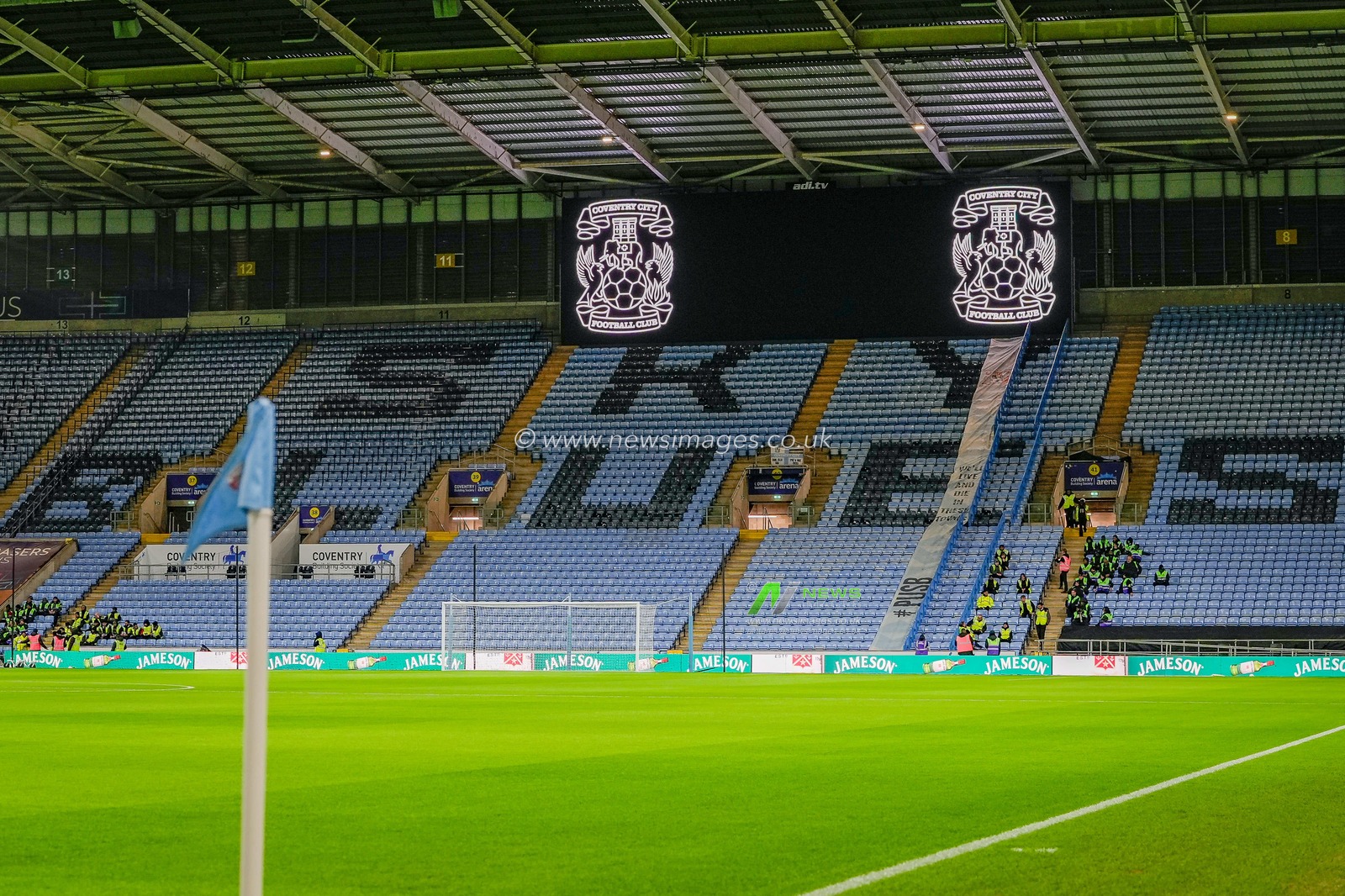 A general view of ahead of the  kick off during the Sky Bet Championship match Coventry City vs Millwall at Coventry Building Society Arena, Coventry, United Kingdom, 20th January 2026

(Photo by Maynard Manyowa/News Images)