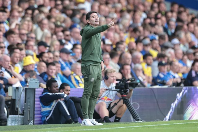 Marcelino Garcia Toral head coach of Villarreal reacts in the technical area during the Pre-season friendly match Leeds United vs Villarreal at Elland Road, Leeds, United Kingdom, 2nd August 2025

(Photo by Mark Cosgrove/News Images)