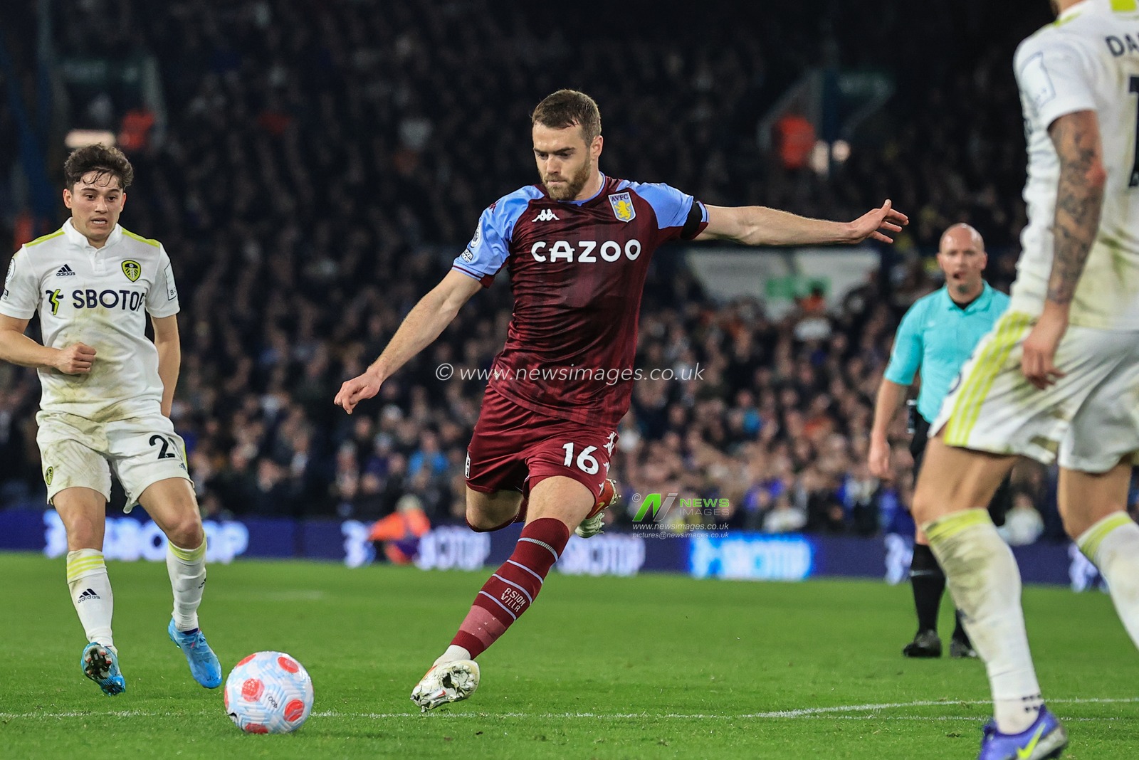 Calum Chambers #16 of Aston Villa scores to make it 0-3