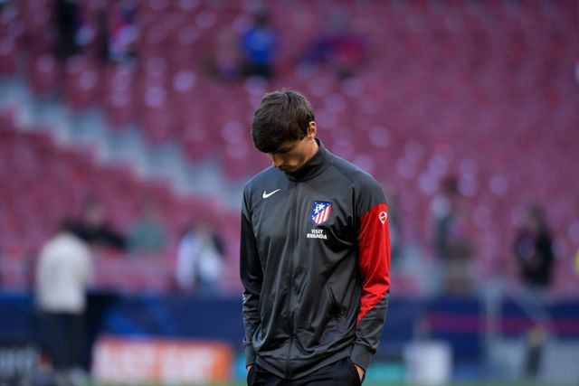 Robin Le Normand of Atletico de Madrid before the UEFA Champions League Quarter Finals match Atletico Madrid vs Barcelona at Riyadh Air Metropolitano, Madrid, Spain on 14 April 2026

(Photo by Samuel Carreno/News Images)