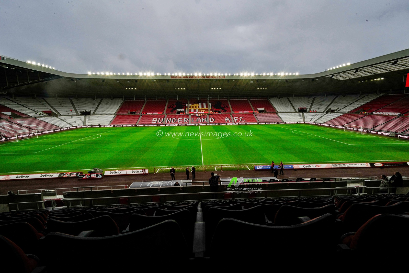 A ground shot showing the pitch during the Premier League match Sunderland vs Crystal Palace at Stadium Of Light, Sunderland, United Kingdom, 17th January 2026

(Photo by Maynard Manyowa/News Images)