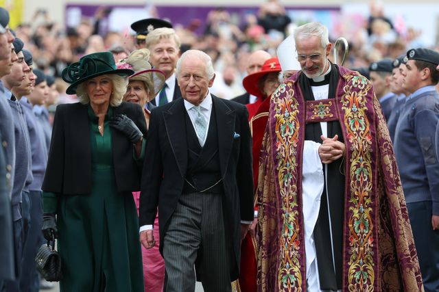 The King and Queen attend the Royal Maundy Service at Durham Cathedral