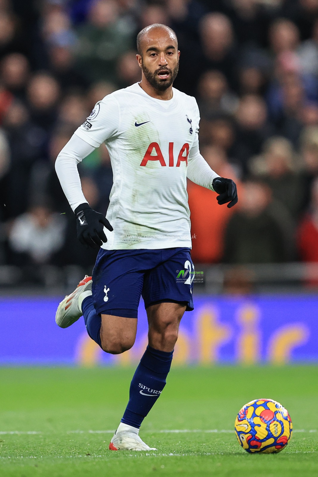 Lucas #27 of Tottenham Hotspur in action during the game