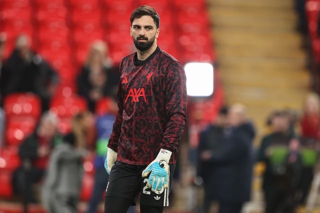 Liverpool goalkeeper Giorgi Mamardashvili in the pregame warmup session during the UEFA Champions League last 16 second leg match Liverpool vs Galatasaray at Anfield, Liverpool, United Kingdom on 18 March 2026

(Photo by Alfie Cosgrove/News Images)