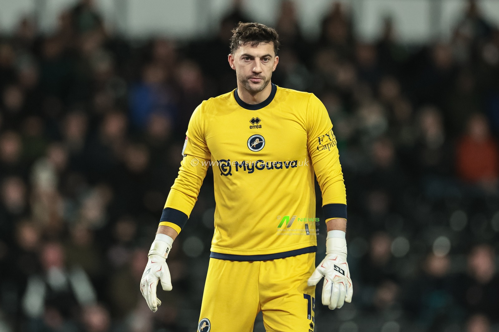 Millwall goalkeeper Max Crocombe during the Sky Bet Championship match Derby County vs Millwall at Pride Park Stadium, Derby, United Kingdom, 10th December 2025

(Photo by Mark Cosgrove/News Images)

*** GER AUT SUI OUT ***