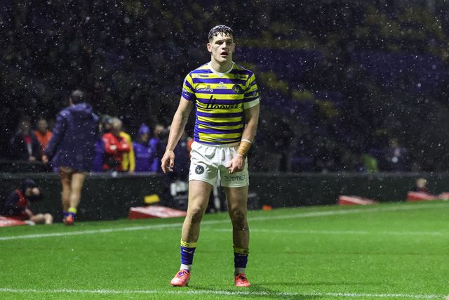 Josh Thewlis of Warrington Wolves during the Pre Season match Warrington Wolves vs Leigh Leopards at Halliwell Jones Stadium, Warrington, United Kingdom, 30th January 2026

(Photo by Mark Cosgrove/News Images)