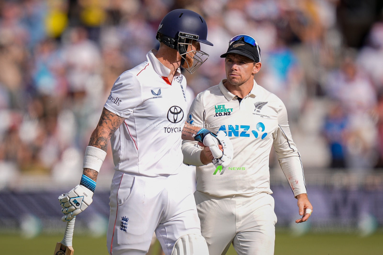 England captain Ben Stokes walks off after being dismissed for 30 in his last innings as an England player having announced his retirement during the 3rd Rothesay Test Match Day 4 match England vs New Zealand at Trent Bridge, Nottingham, United Kingdom on 28 June 2026

(Photo by Maynard Manyowa/News Images)