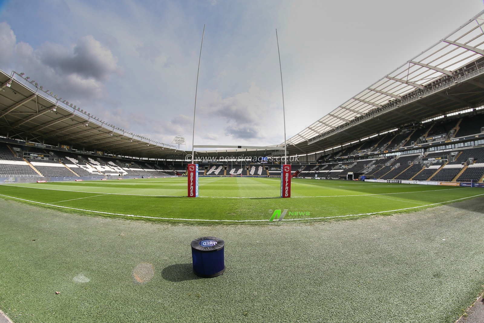 General ground view inside the MKM Stadium ahead of todayâ€™s Betfred Super League fixture
