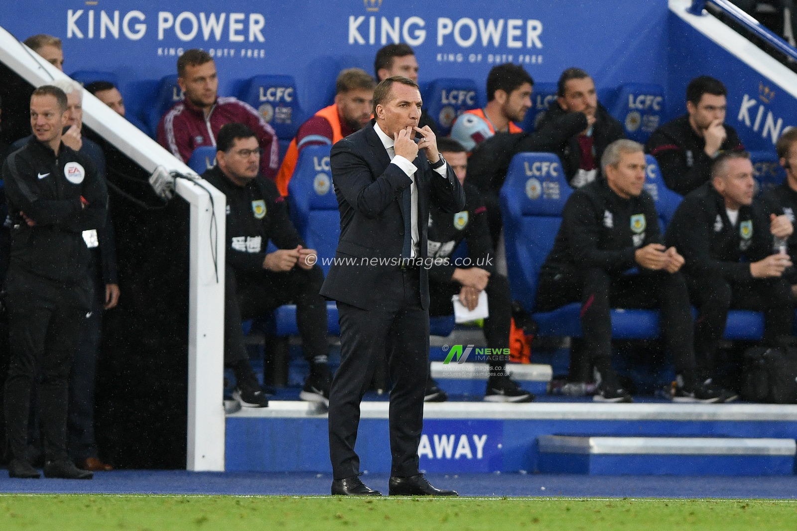 19th October 2019, King Power Stadium, Leicester, England; Premier League, Leicester City v Burnley : Brendan Rodgers, Manager of Leicester City 

Credit: Jon Hobley/News Images