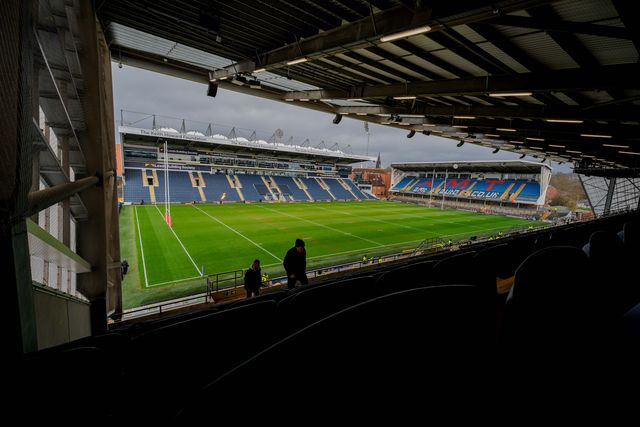 A general view of the pitch and stands during the Betfred Super League round 1 match Leeds Rhinos vs Warrington Wolves at AMT Headingley Stadium, Leeds, United Kingdom on 29 March 2026

(Photo by Maynard Manyowa/News Images)