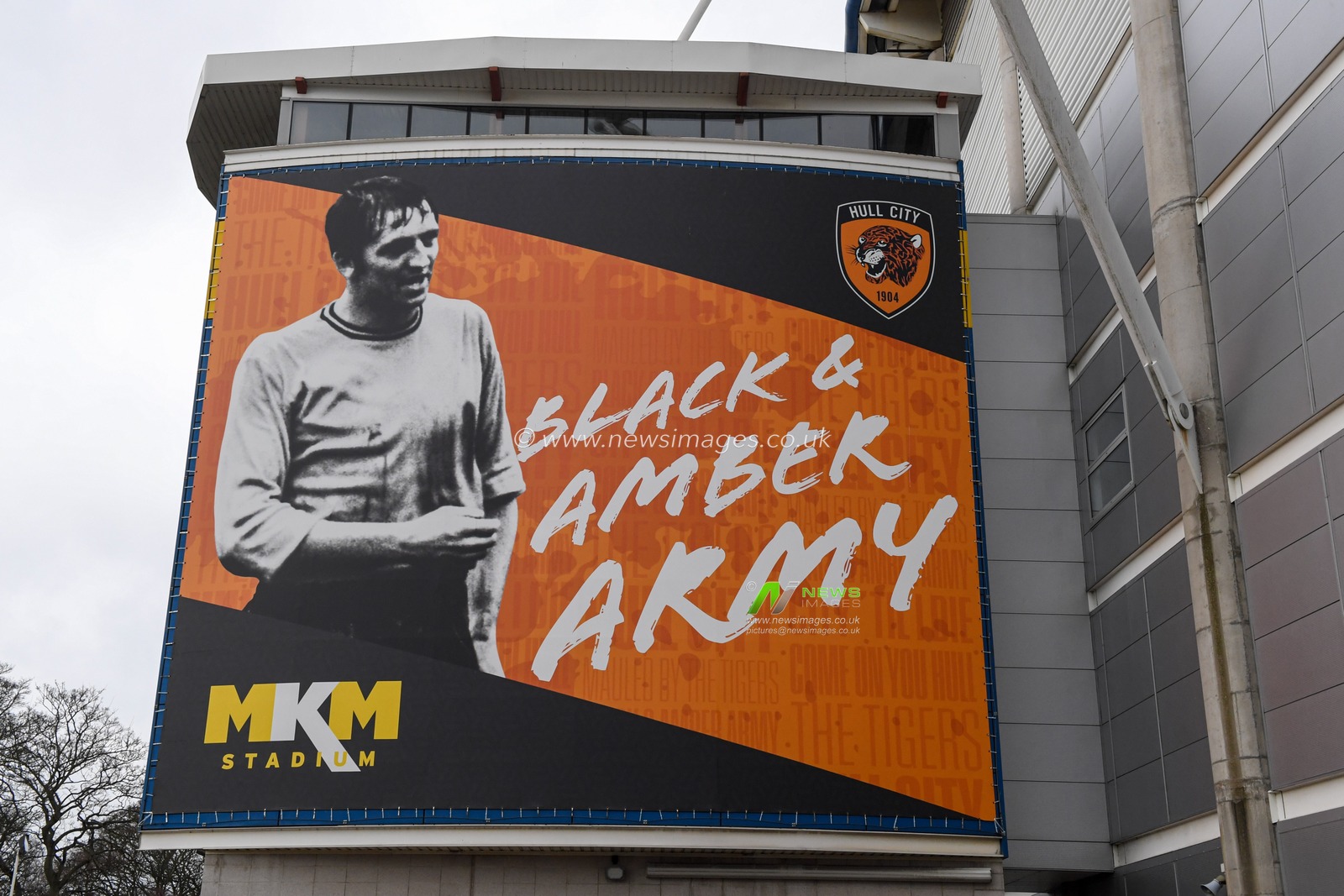 A general view of the MKM stadium, the home of Hull City prior to the game against Preston North End